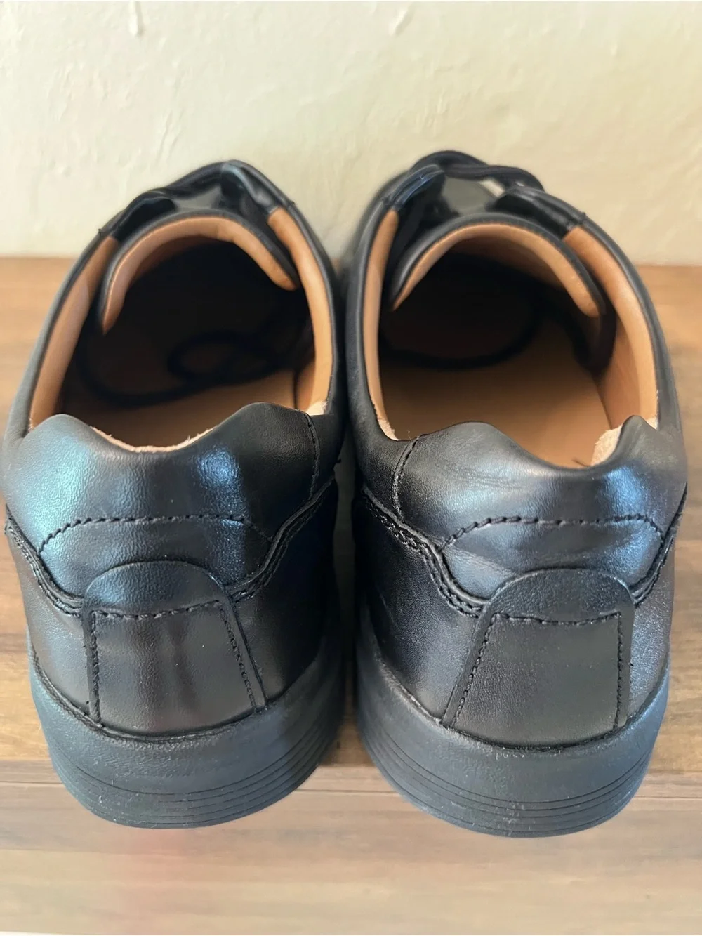 Clarks NWOB Unstructured black moc toe Oxfords US Mens Sz 11 M